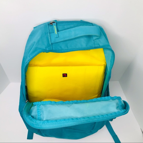 OGIO Operatrix 17” Laptop Computer Backpack Bag Teal Blue / Yellow - Picture 6 of 6